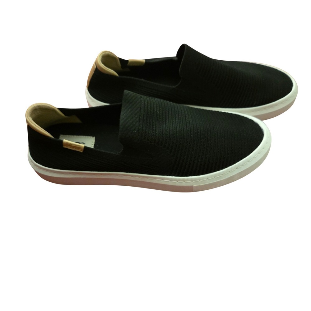 UGG Sammy Black Knit Slip On Sneakers Womens 11 Flat Shoes 1136841